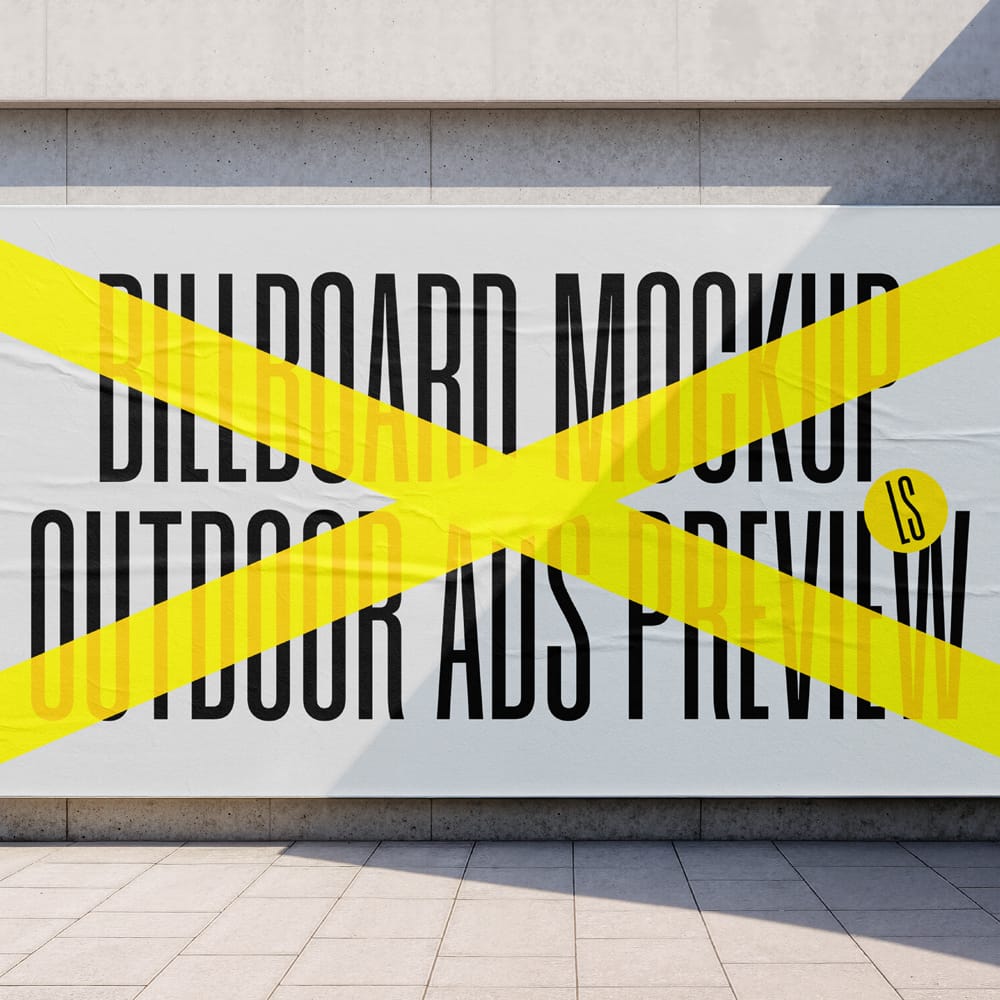 Free High-Resolution Outdoor Billboard Mockup PSD