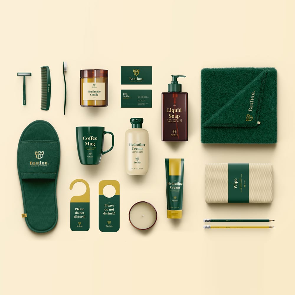 Free Hotel Branding Mockup Collection PSD