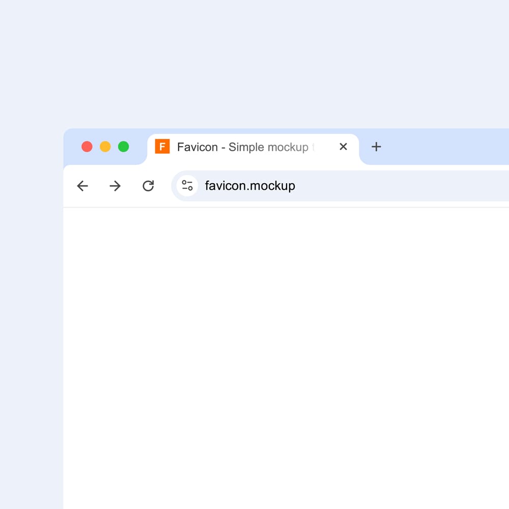 Free Light Favicon Mockup PSD