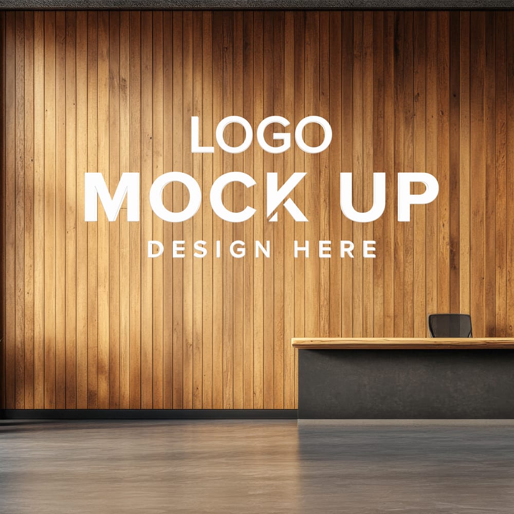 Free Office Logo Mockup PSD