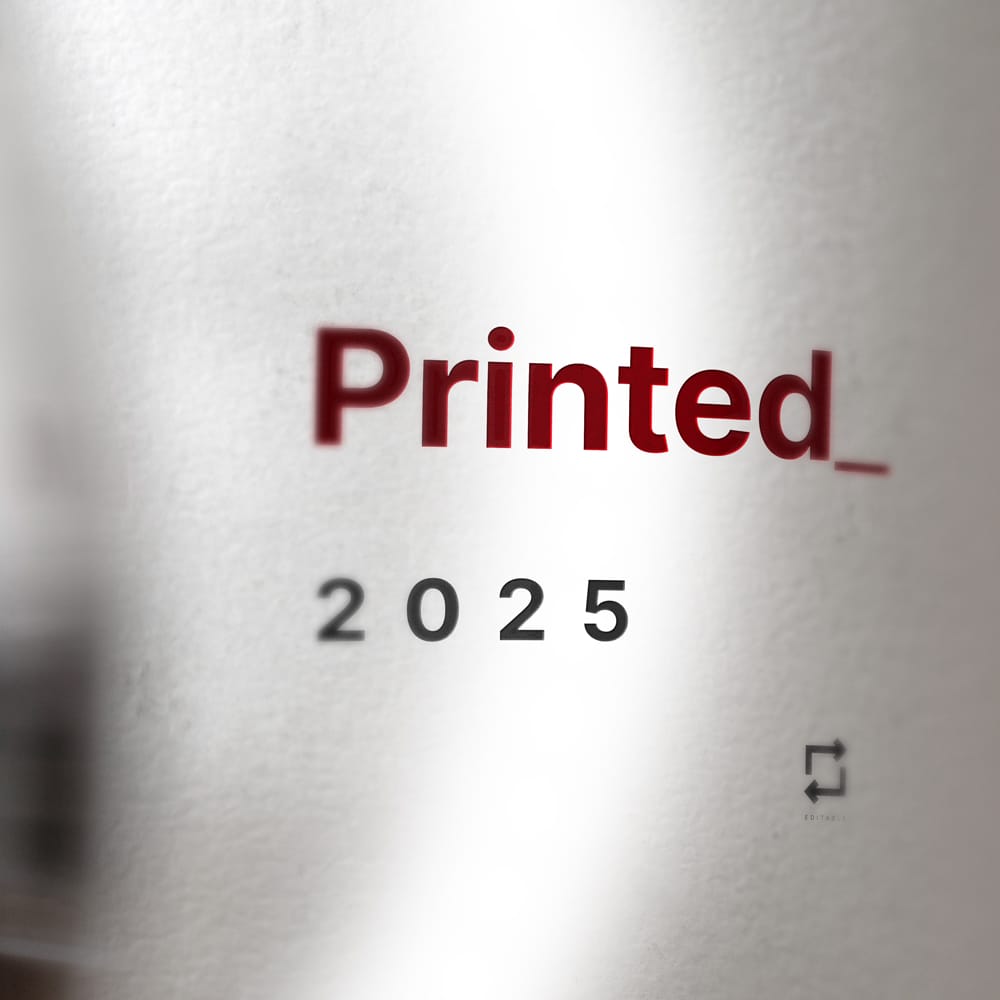 Free Print Logo Closeup Mockup PSD