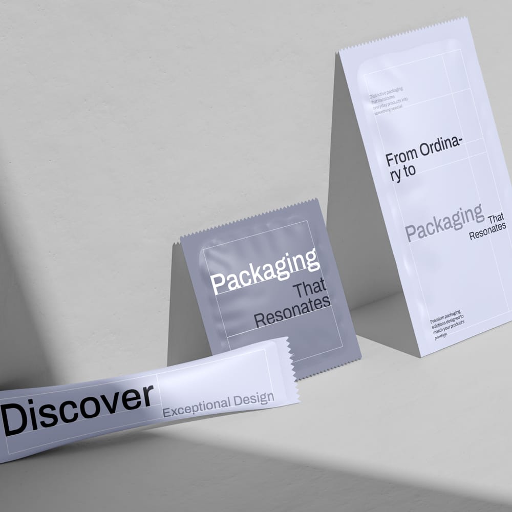 Free Sachet Packaging Mockup Template PSD