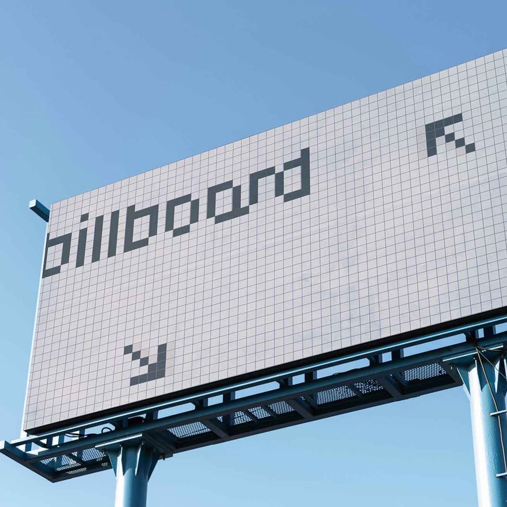 Free Sky Billboard Mockup PSD