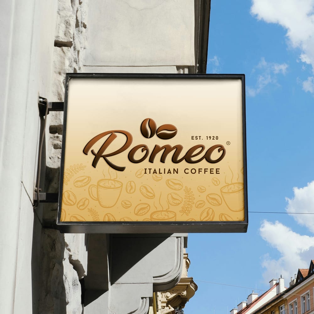 Free Square Shop Sign Mockup PSD