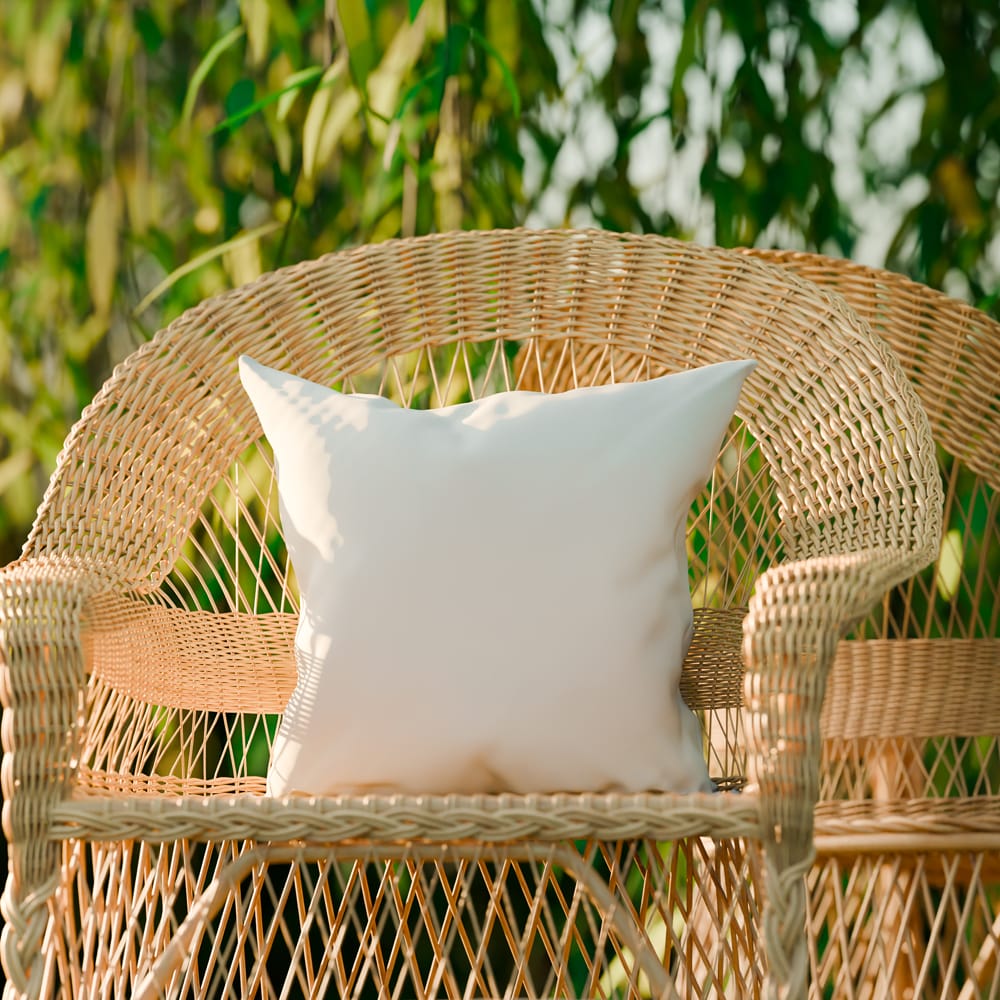 Free White Throw Pillow Mockup PSD