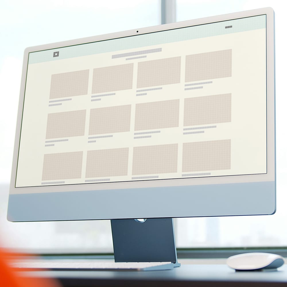 Free iMac Website Mockup PSD