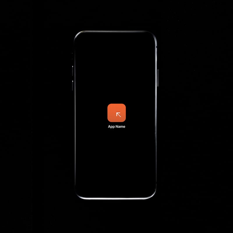 Front App Icon Mockup PSD