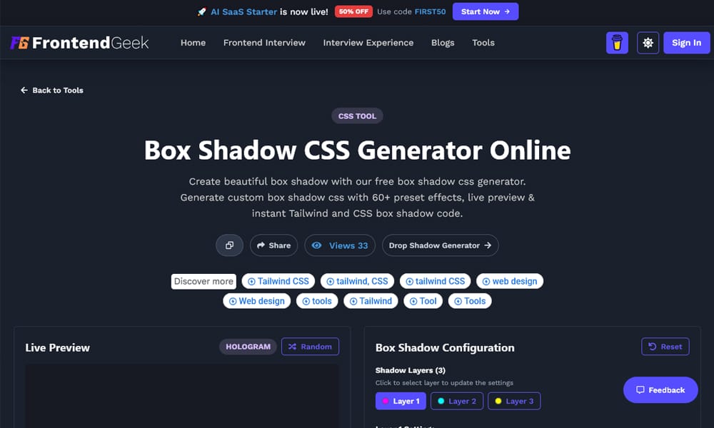 FrontendGeek Box Shadow