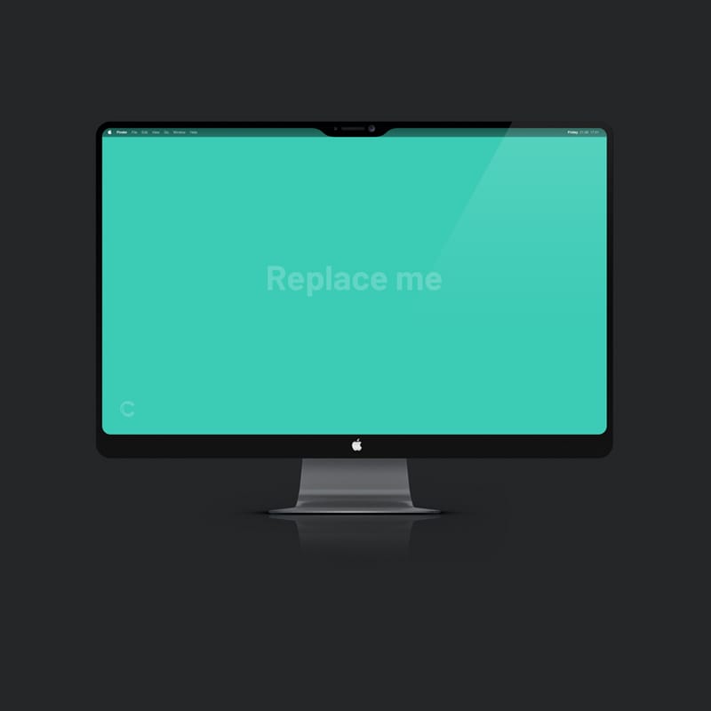 High-Quality iMac Pro Mockup PSD