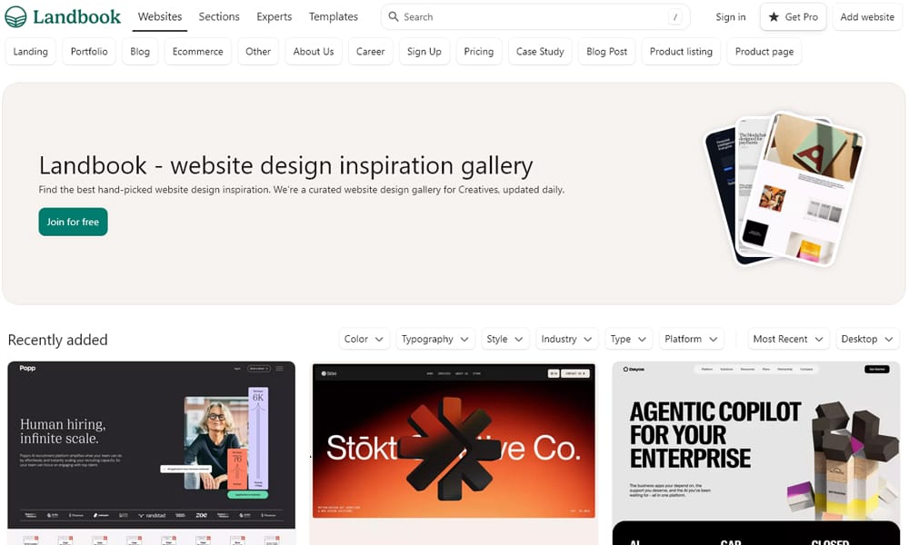 Refined UI and UX design examples with animation and mobile filters
