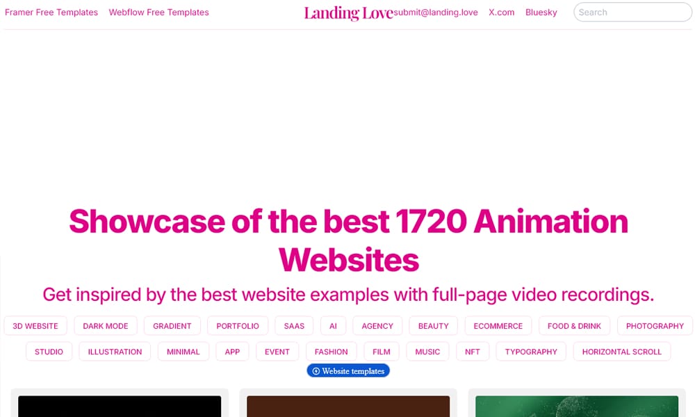 Fresh single-page SaaS and startup website launch designs