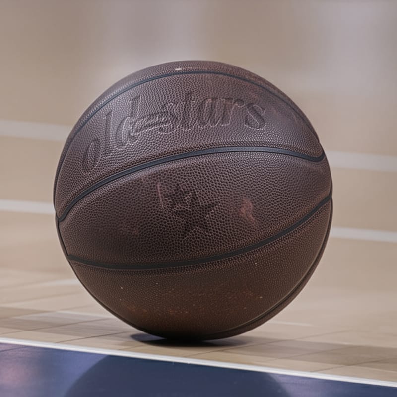 Old-School Basketball Mockup PSD