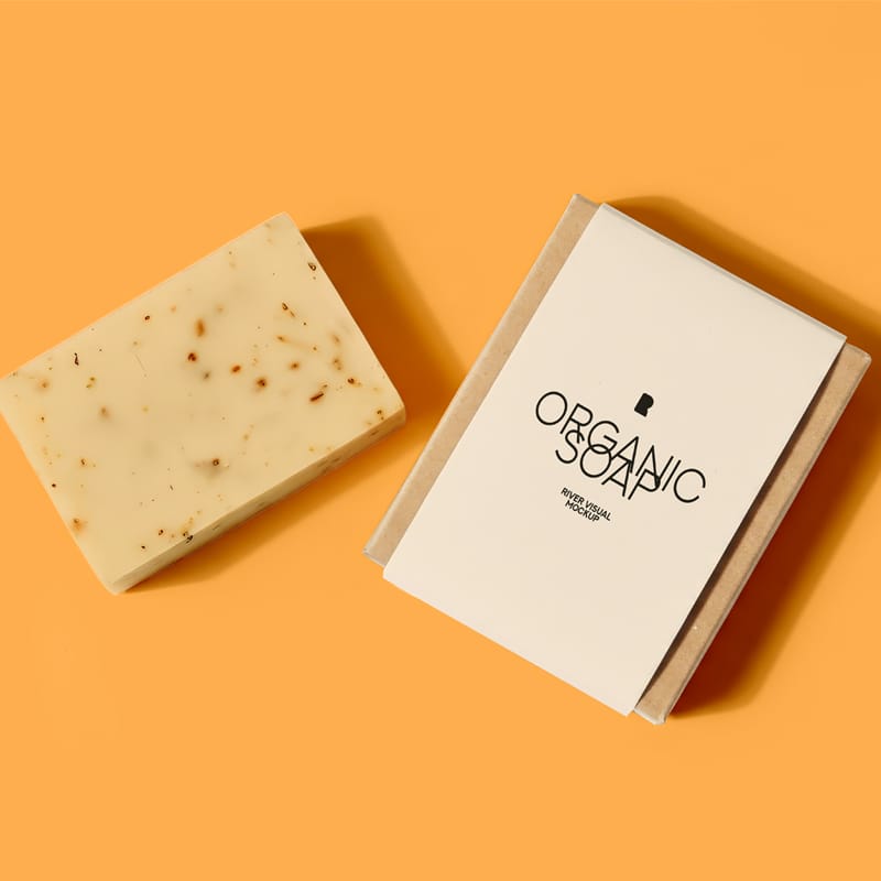 Organic Soap Mockup PSD