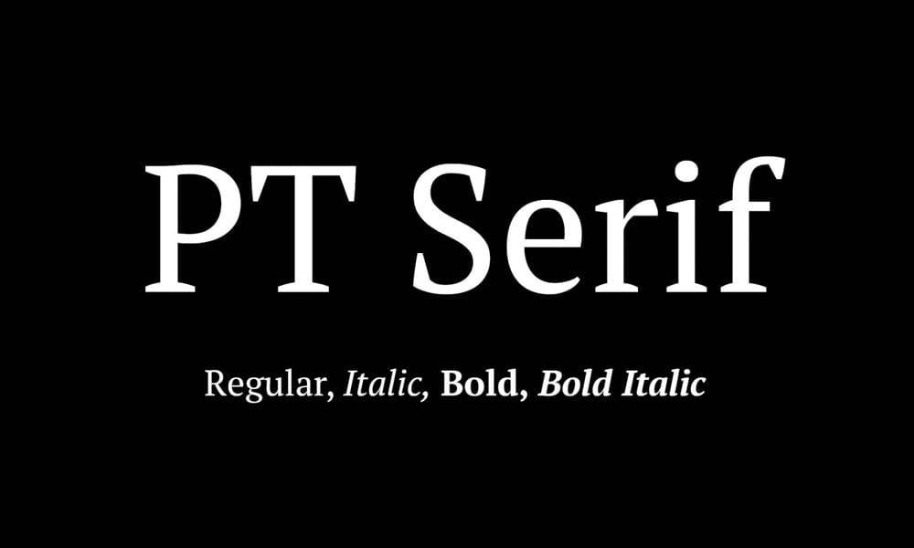 PT Serif Font