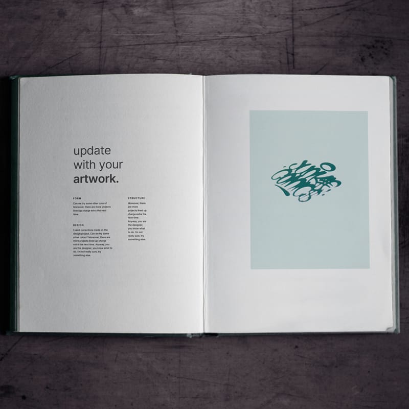 Photorealistic Open Book Mockup PSD