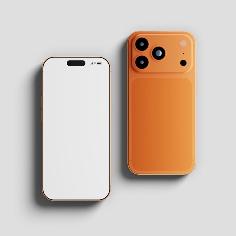 Photorealistic iPhone 17 Pro Mockup Template PSD