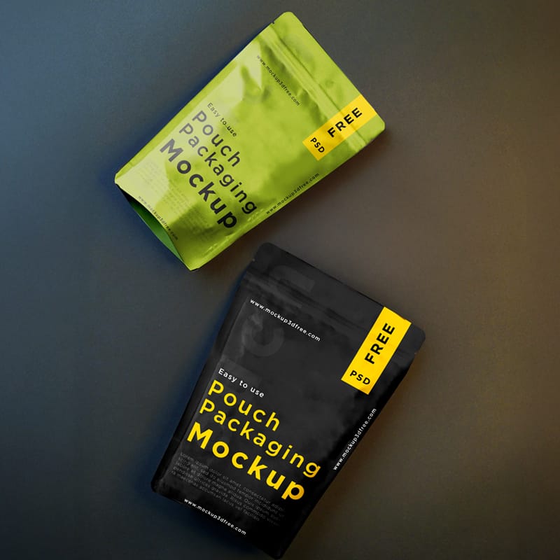 Premium Stand-Up Pouch Mockup PSD