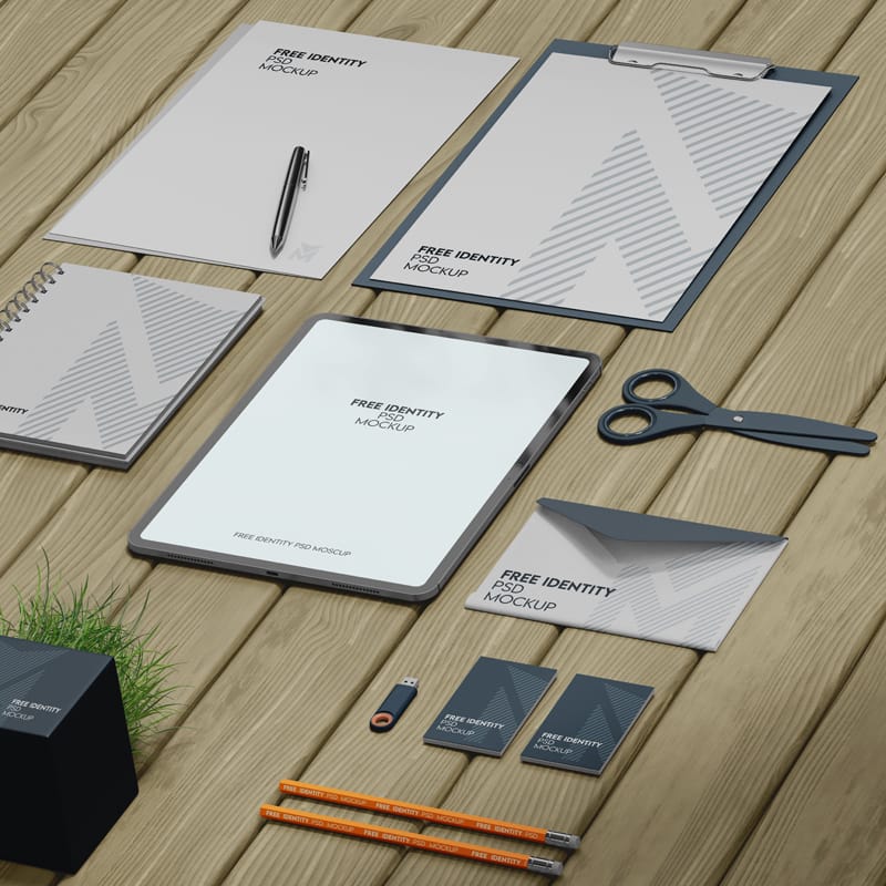 Realistic Identity Mockup PSD