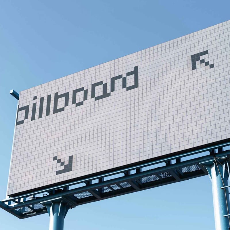 Sky Billboard Mockup PSD