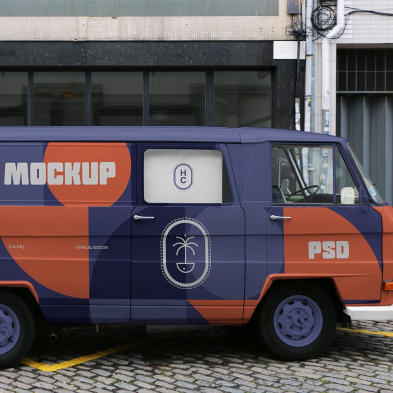 Transporter Van Mockup PSD