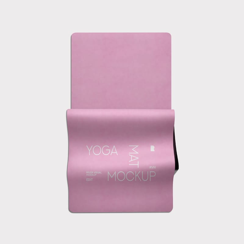 Yoga Mat Mockup Template PSD
