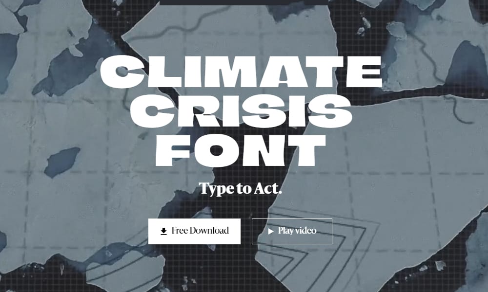 Climate Crisis Font