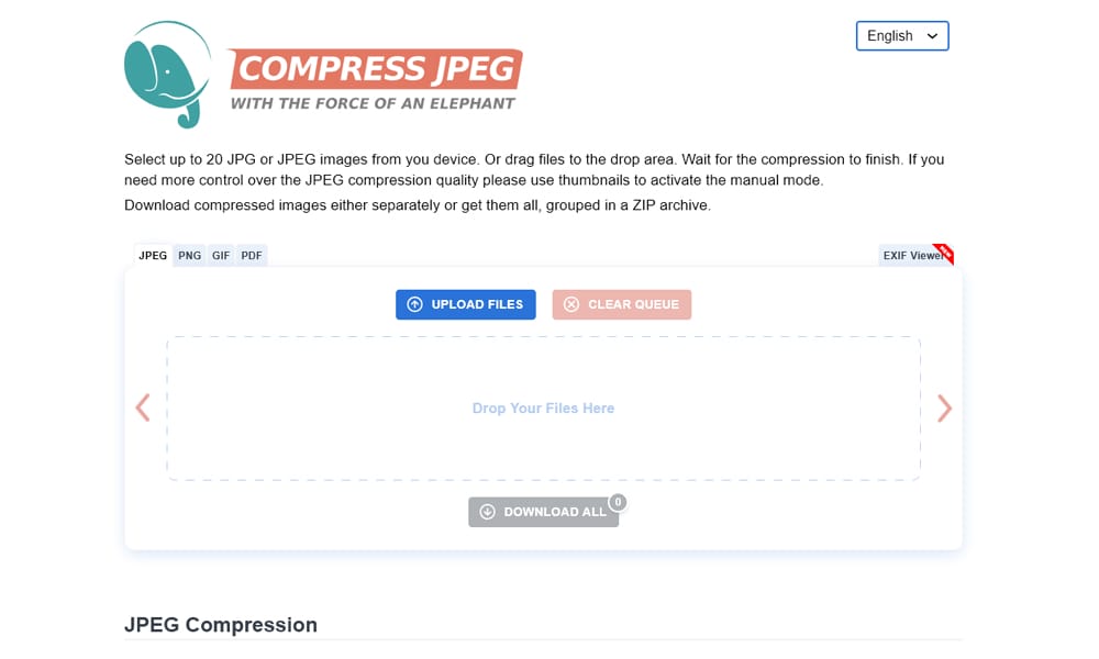 Compress JPEG