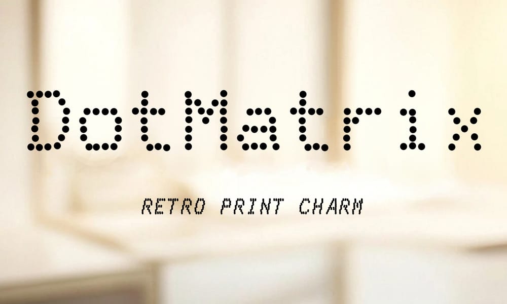 DotMatrix Font
