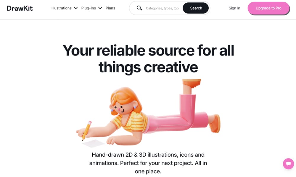 Drawkit 3D Illustrations