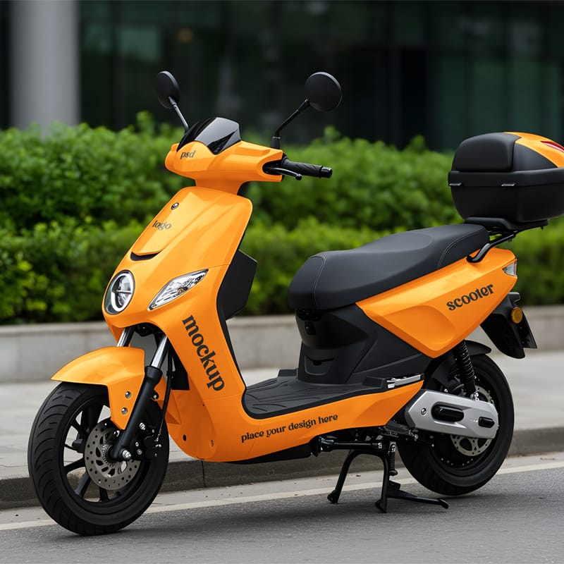 Electric Scooter Mockup PSD