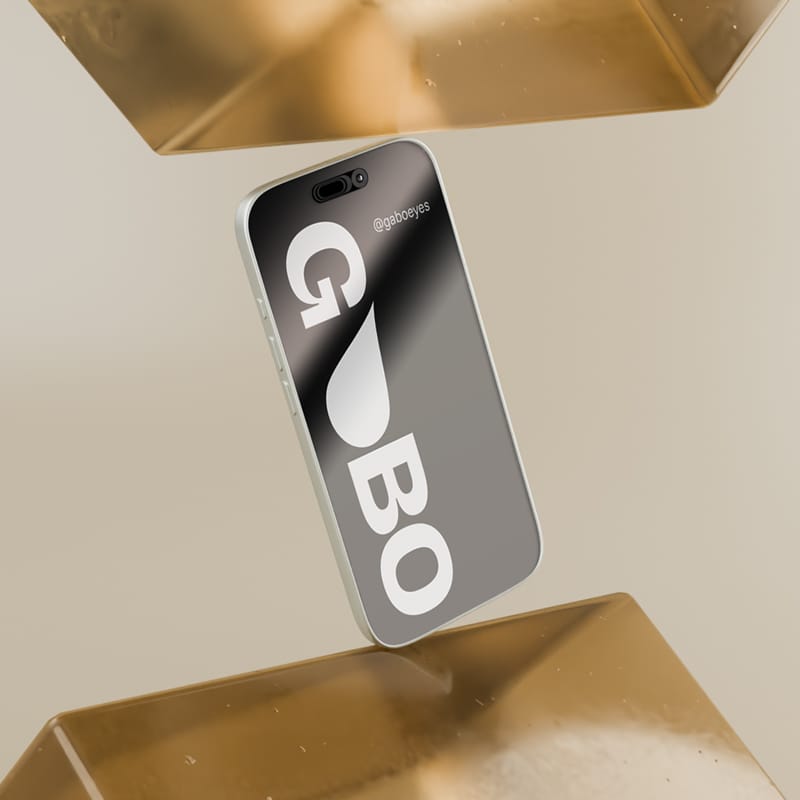 Floating iPhone 17 Pro Display Mockup PSD