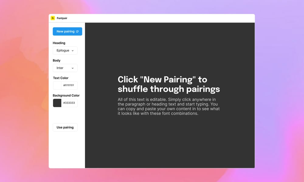 Fontpair