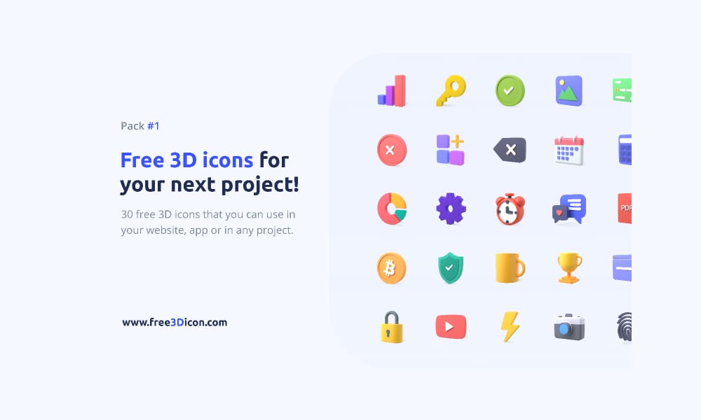 Free 3D icons