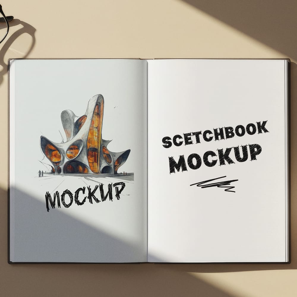 Free Artistic Workspace Flatly Mockup PSD