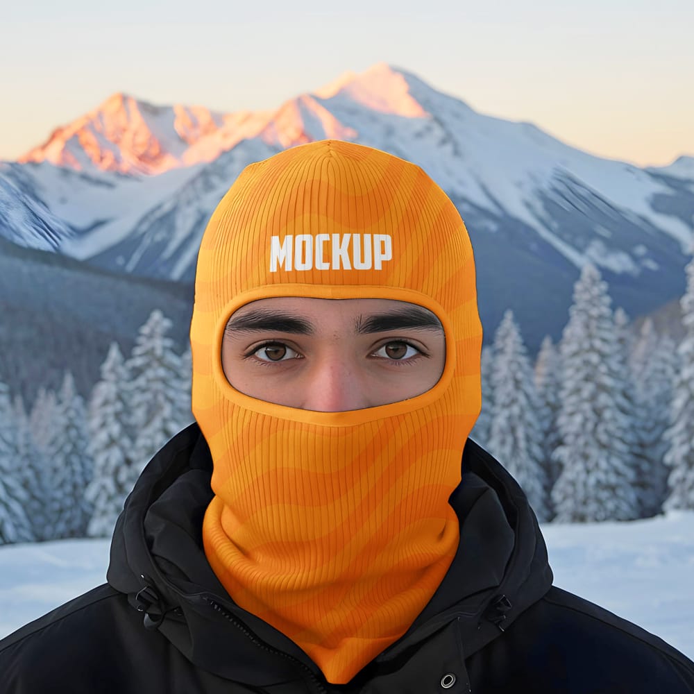 Free Balaclava Mockup PSD