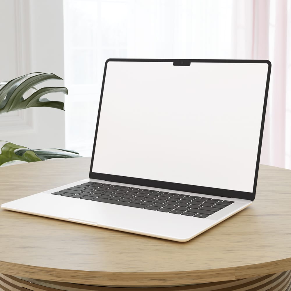 Free Clean Laptop Mockup PSD