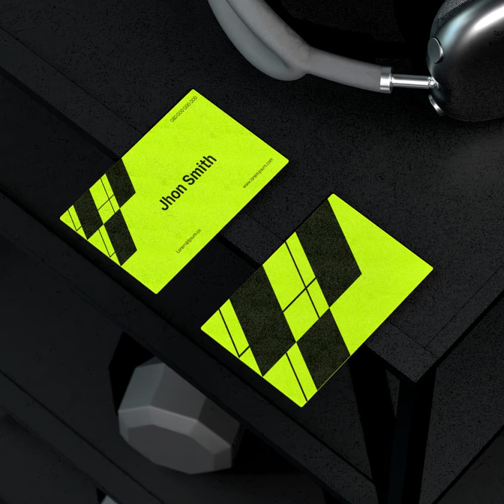 Free Fitness and Gym Business Card Mockup PSD