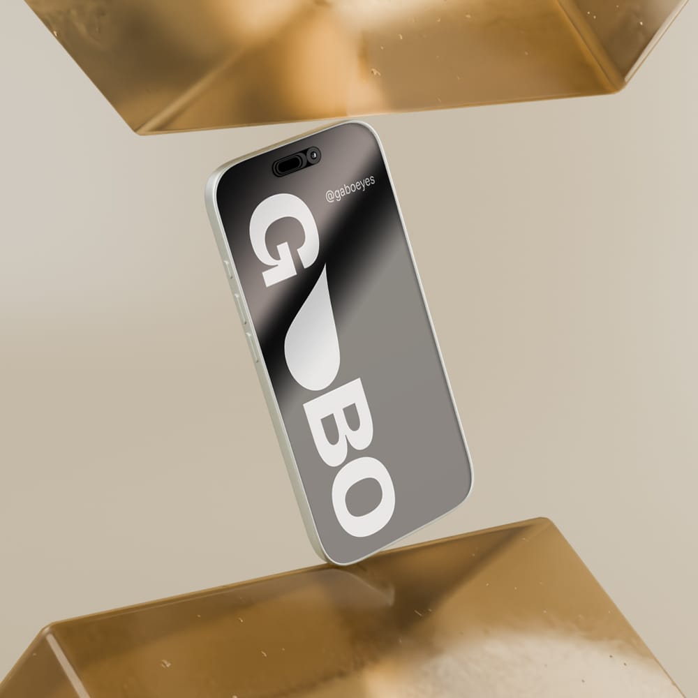 Free Floating iPhone 17 Pro Display Mockup PSD