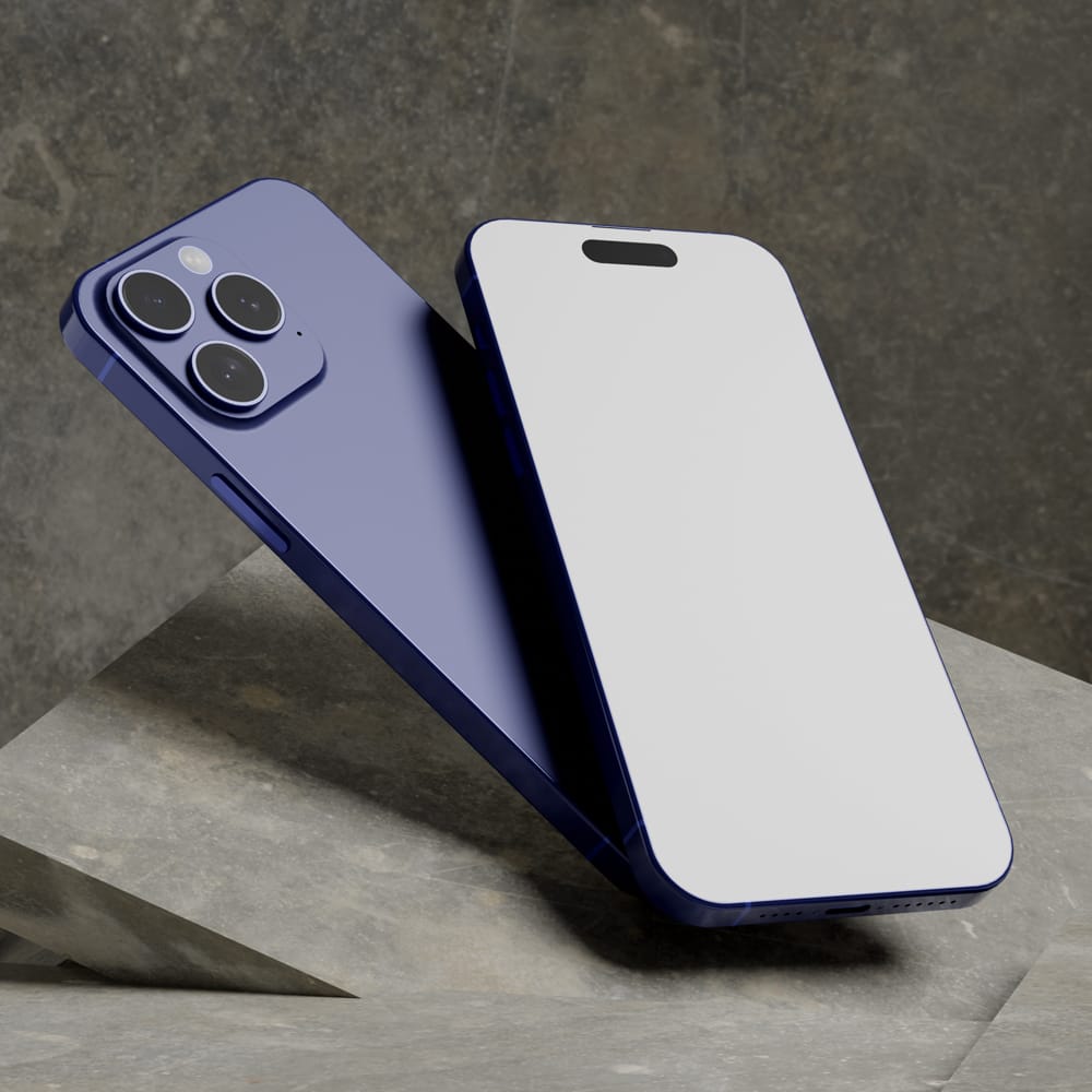 Free Industrial Smartphone Mockup PSD