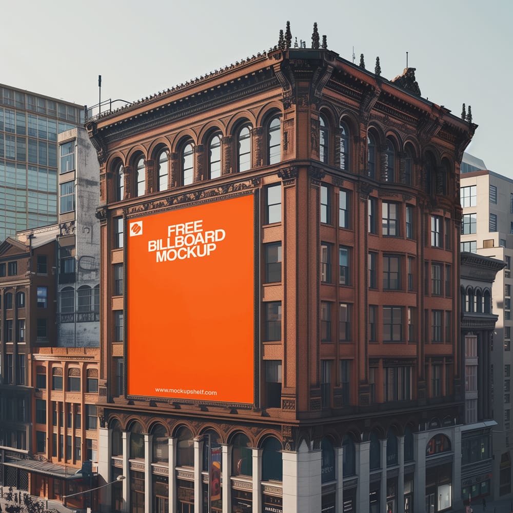Free Large Outdoor Billboard Mockup PSD