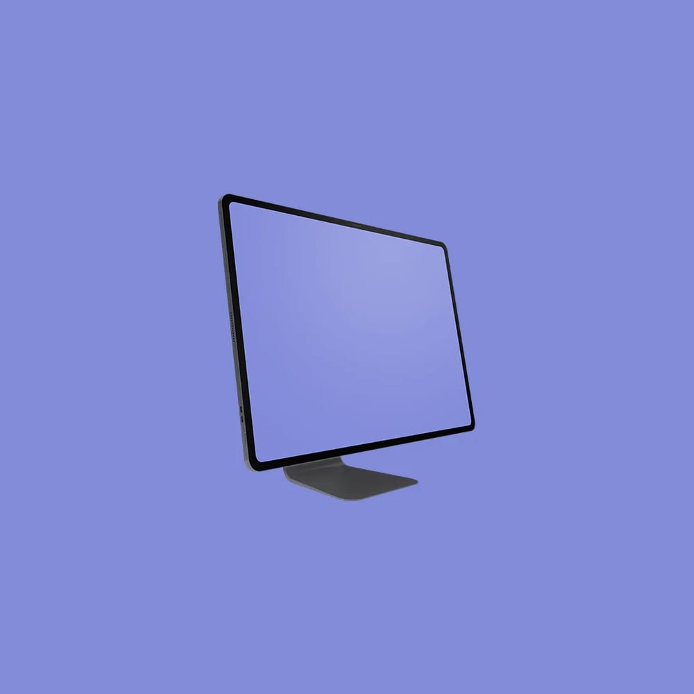 Free Modern and Minimalist iMac Pro Mockup PSD