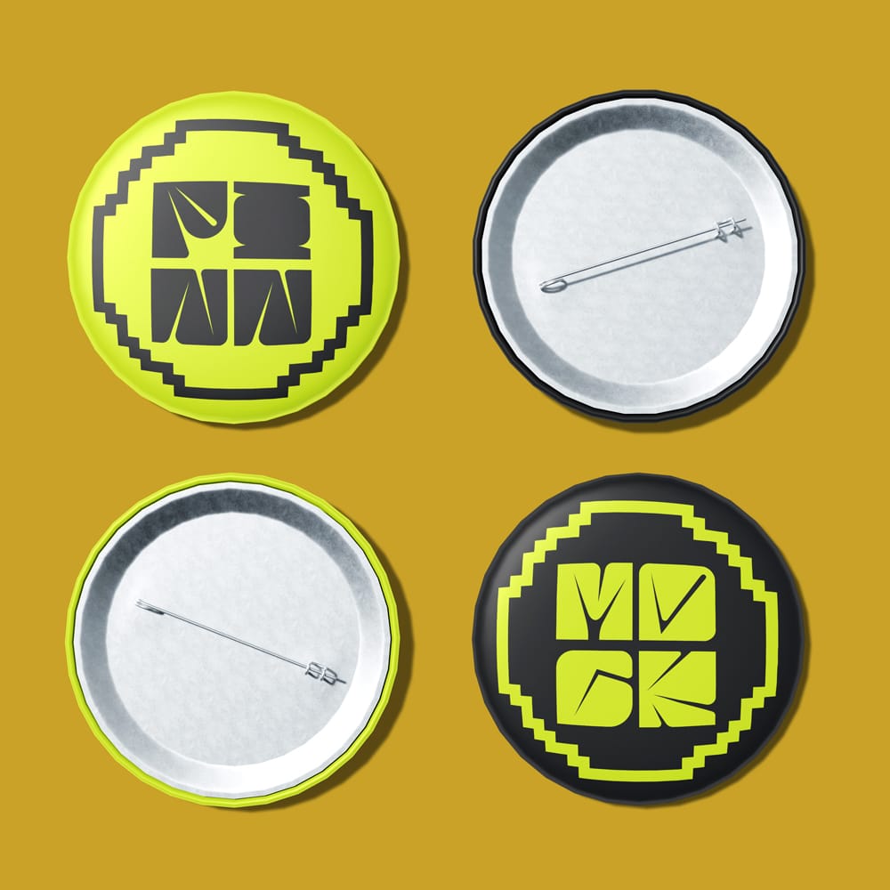 Free Pin Badge Mockup Template PSD