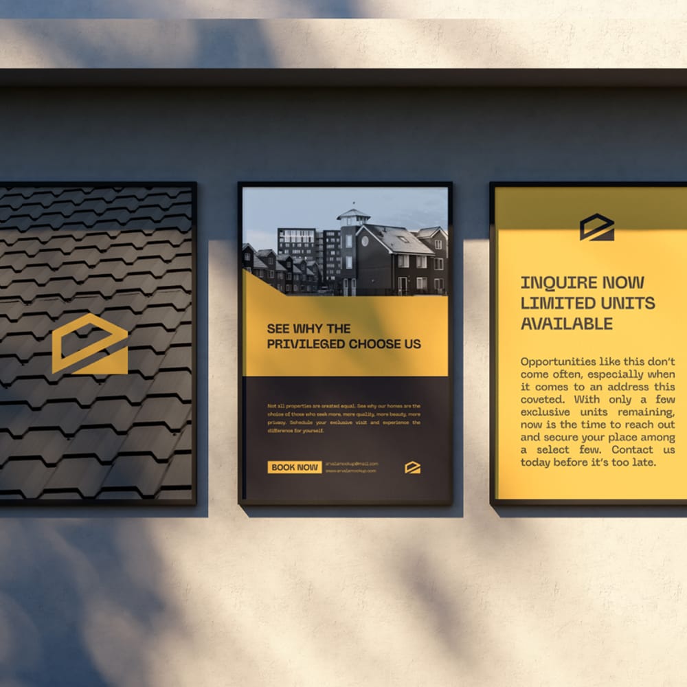 Free Poster Frame Mockup Template PSD