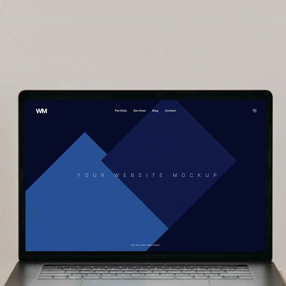 Free Simple Website Mockup PSD