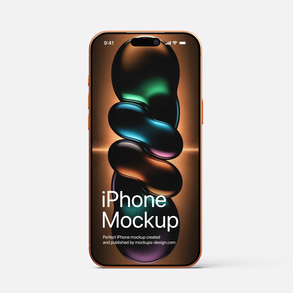Free Sleek and Realistic iPhone 17 Mockup PSD