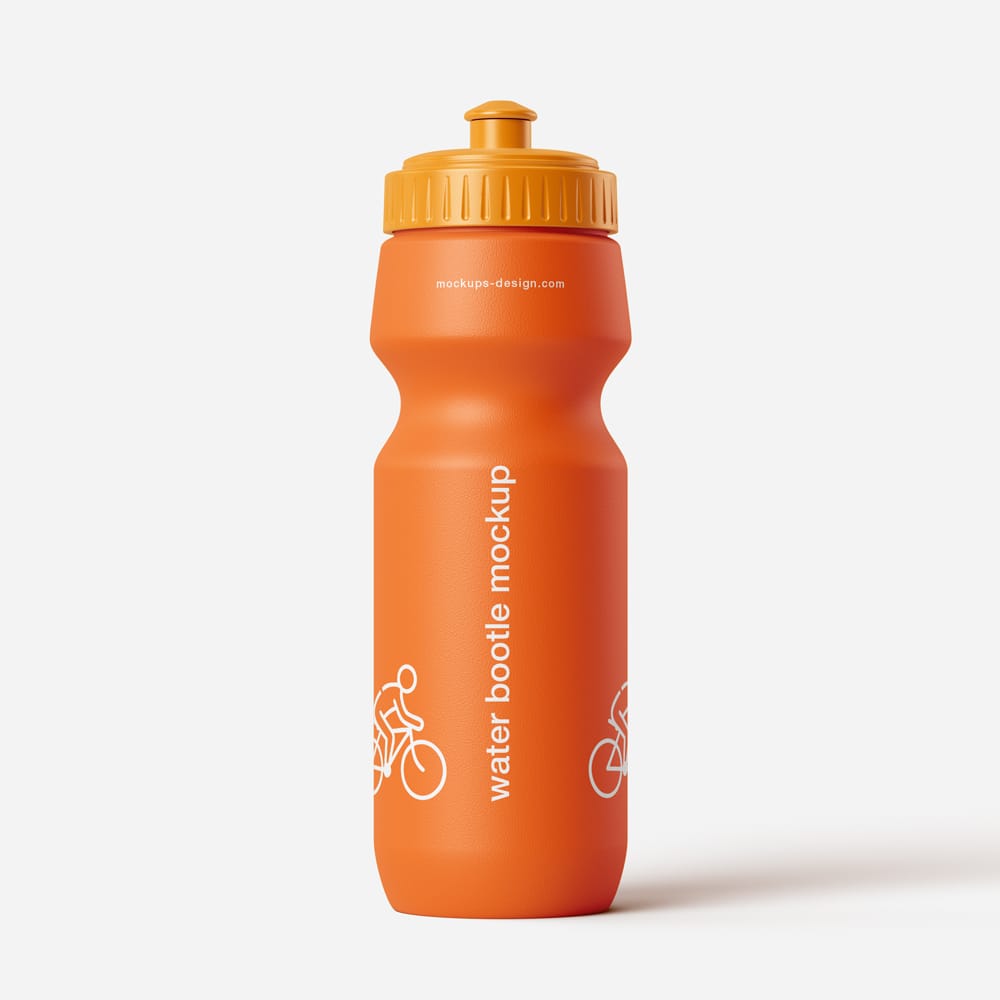 Free Sport Water Bottle Mockup Template PSD