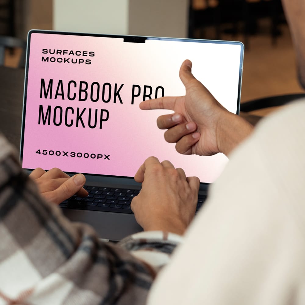 Free Surface Studio MacBook Pro Mockup PSD