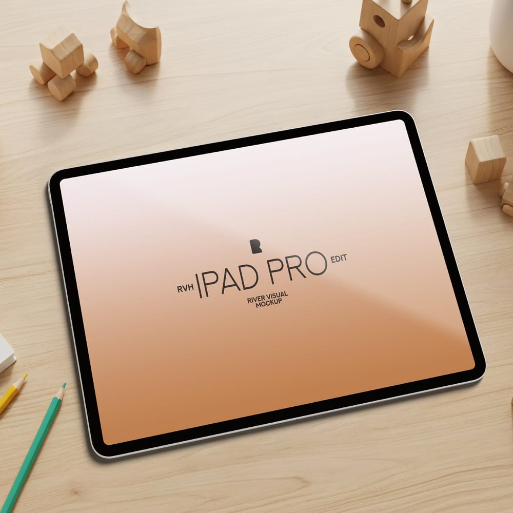 Free iPad Pro Mockup Kido Series PSD