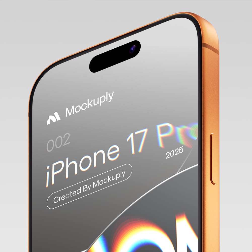 Free iPhone 17 Pro Screen Mockup Template PSD