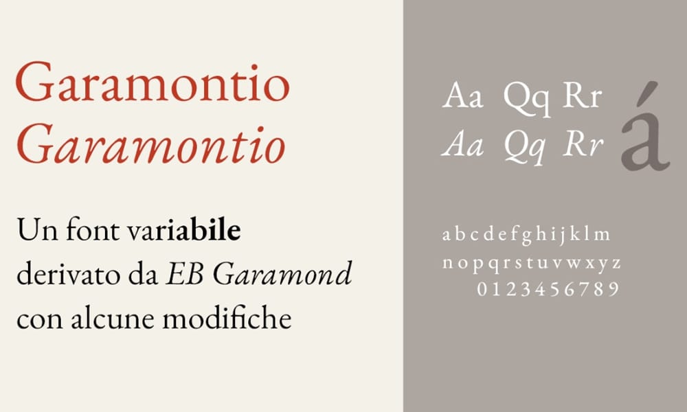 Garamontio Typefcae